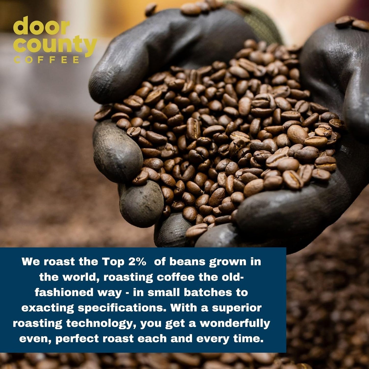 Gourmet Flavored Decaf Coffee Sampler Pack - 10 Bags of Unique Flavored Coffees – 100% Specialty Grade 1 Arabica -1.5 oz Full-Pot Bags - Roasted by Door County Coffee