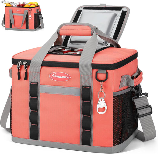 Maelstrom Collapsible Soft Cooler Bag, 24/30/60/75 Cans Beach Cooler, Ice Chest, Leakproof & Portable for Beach, Camping, Road Trips & Grocery Shopping