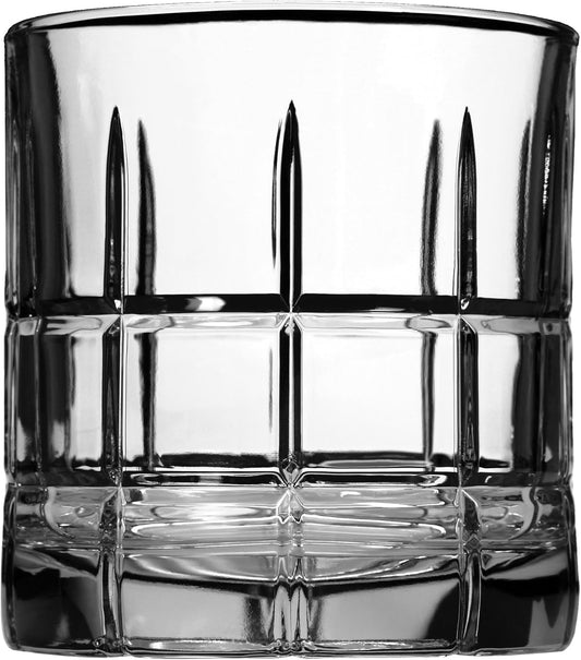 Anchor Hocking Manchester Rocks Old Fashioned Whiskey Glasses, 10.5 oz (Set of 4) -