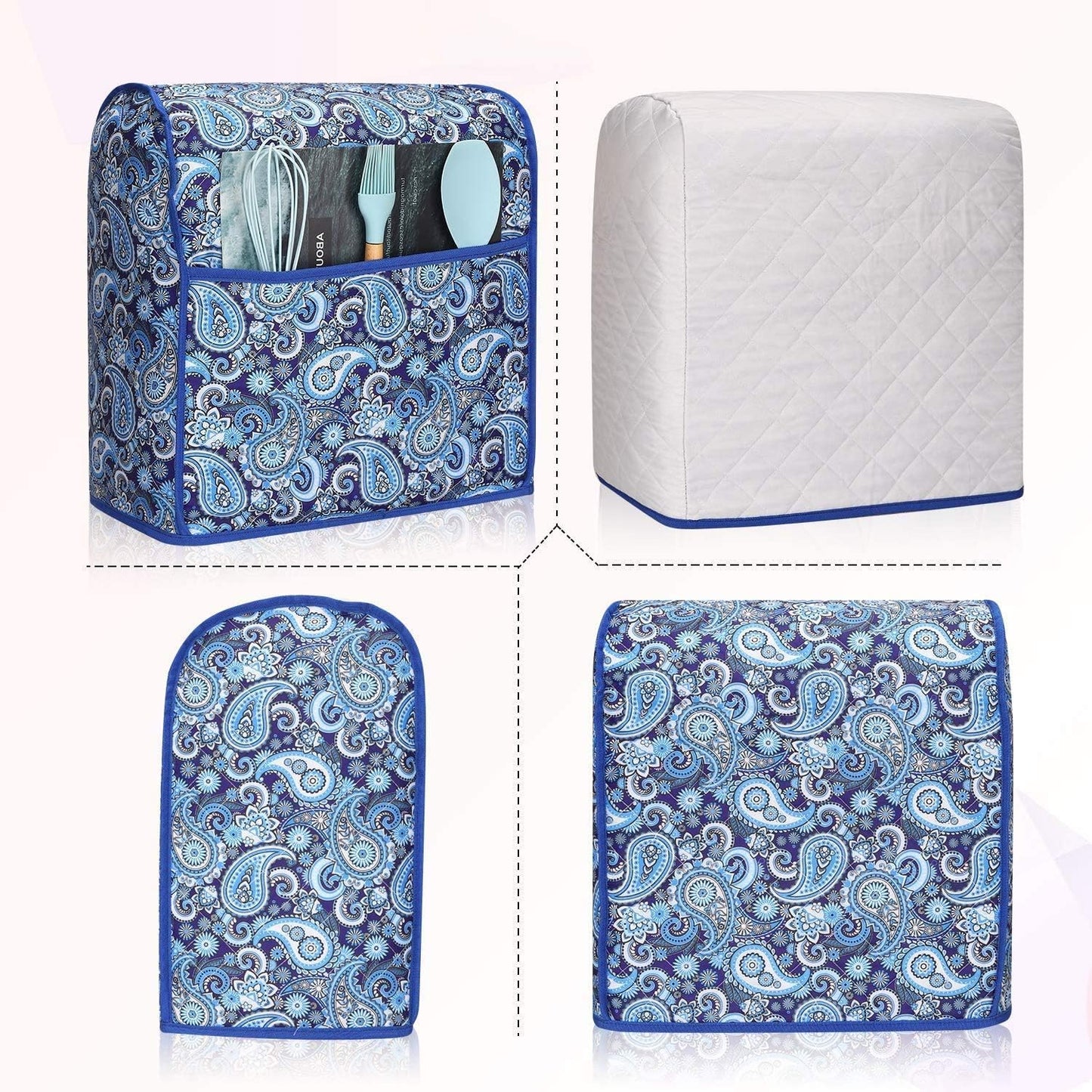 Kitchen Aid Mixer Cover,Kitchen Mixer Cover Compatible with 6-8 Quarts Kitchenaid/Hamilton Stand Mixer,Stand Mixer Covers,Dust Cover For Kitchen Aid Mixer.Kitchen Aid Mixer Assecories.Paisley