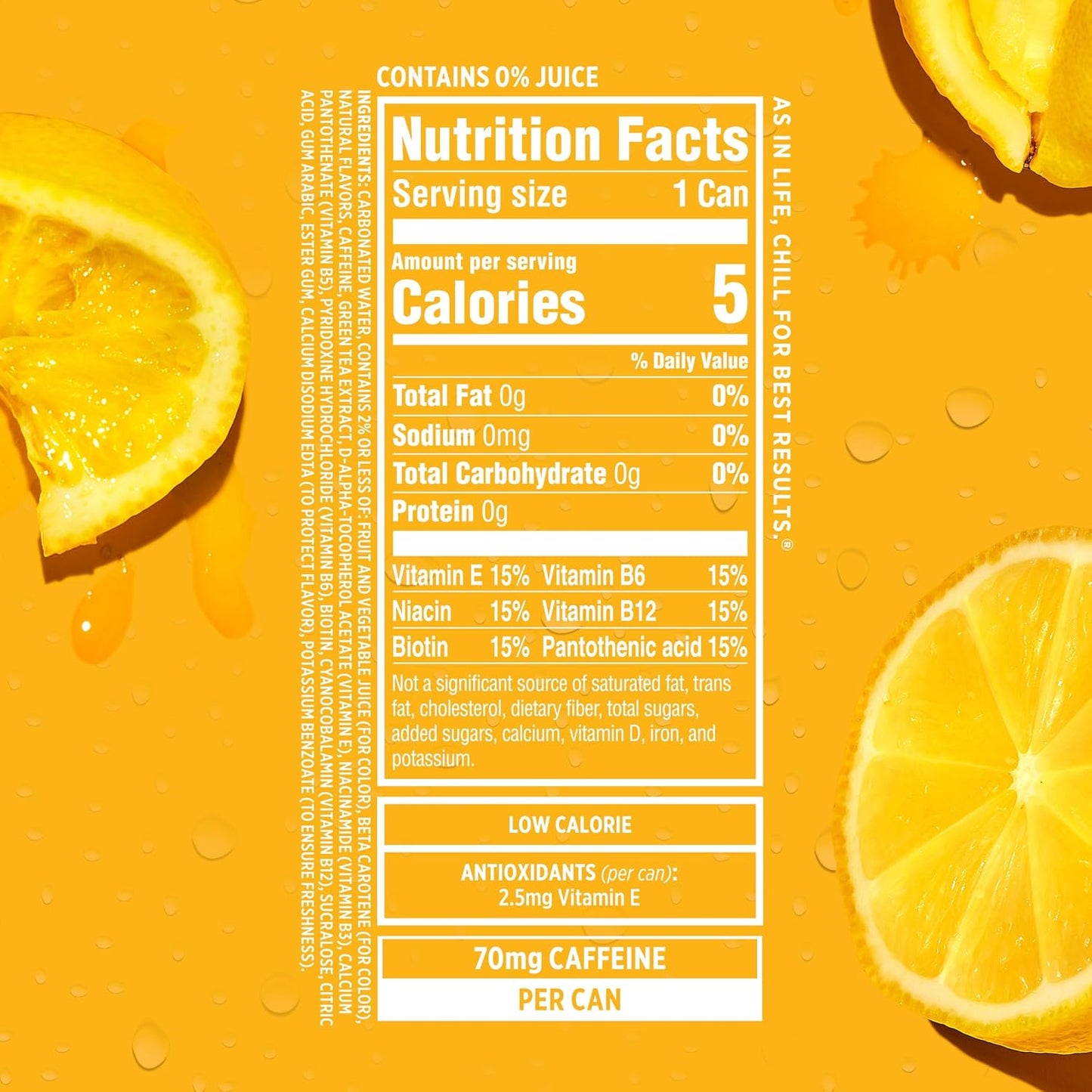 Sparkling Ice Caffeine Watermelon Lemonade Sparkling Water with Caffeine, Zero Sugar, with Antioxidants and Vitamins,16 fl oz Cans (Pack Of 12)