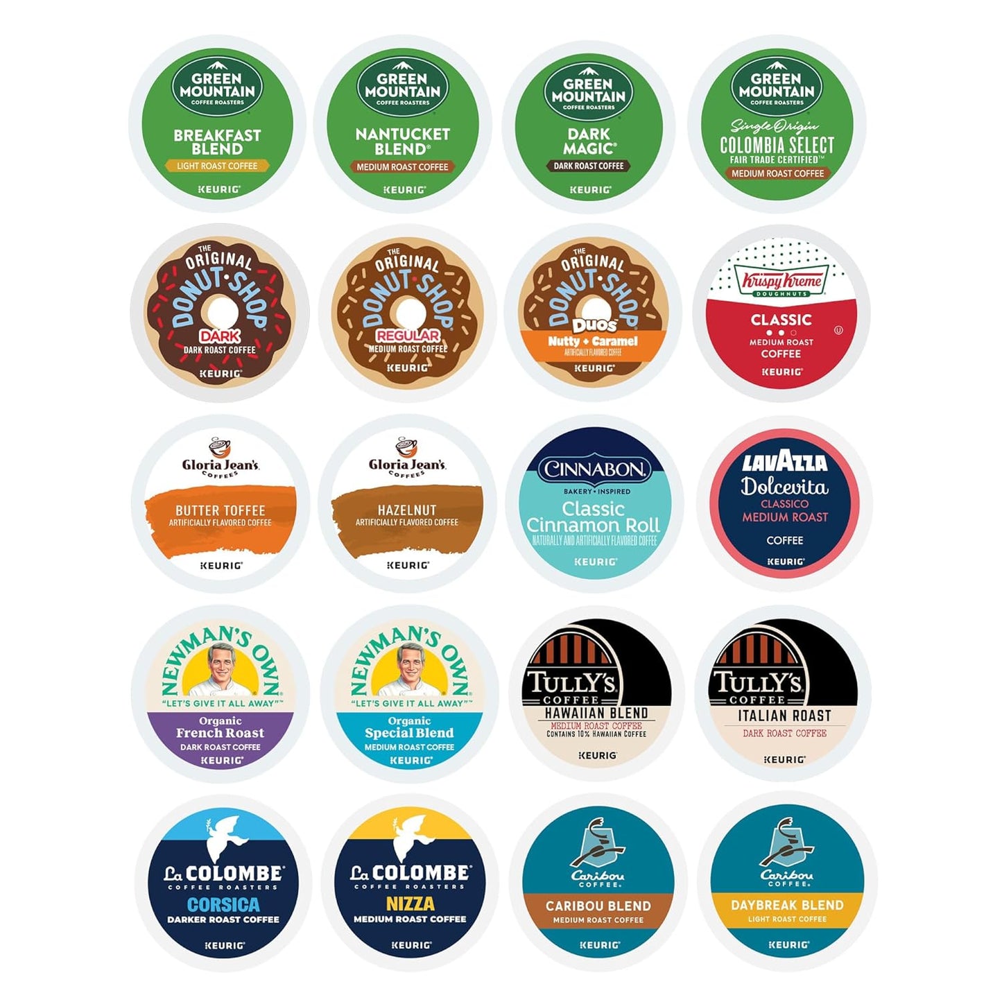 Keurig® Coffee Lover's Collection Variety Pack, Keurig Single Serve K-Cup Pods, 40ct