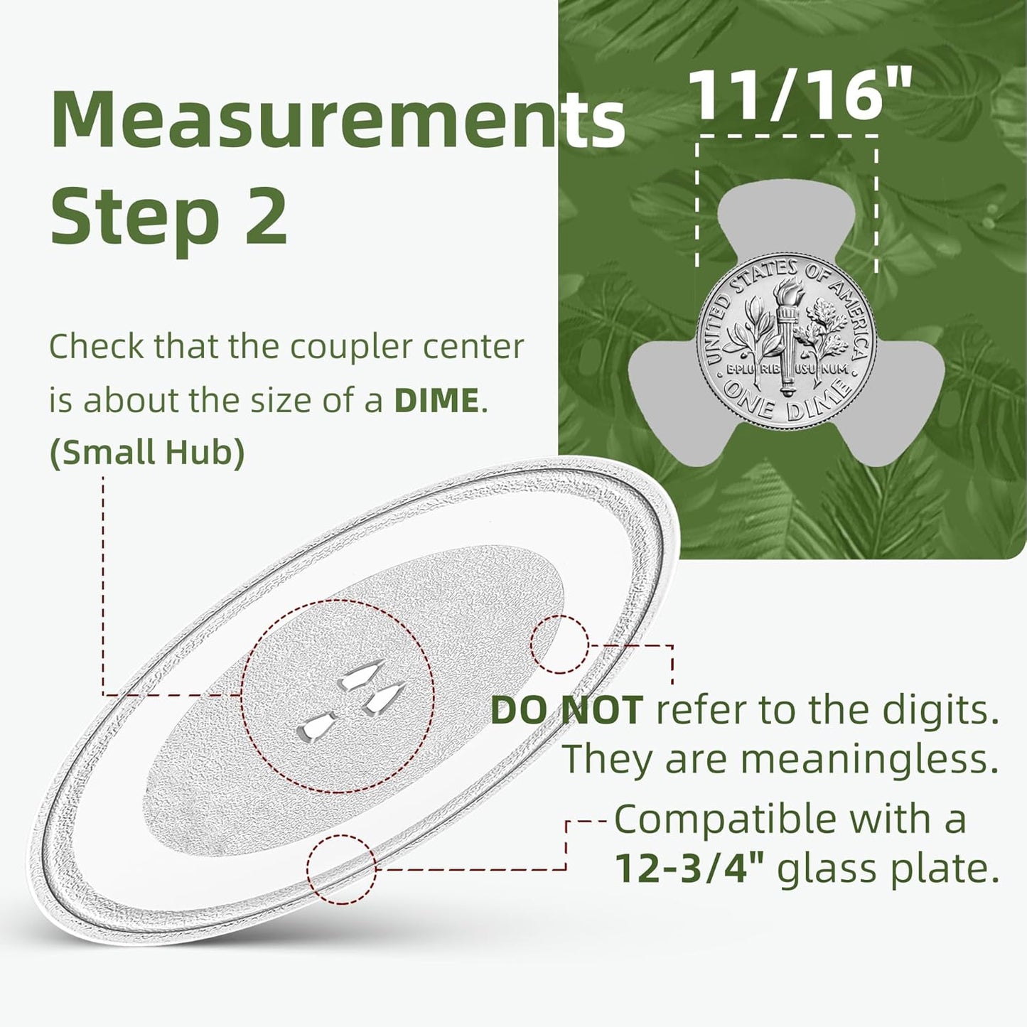 12.75" Microwave Plate Replacement for WB49X10129 GE Microwave Glass Plate, LG 3390W1A027A and Kenmore Microwave Glass Plate 1B71961H Compatible With WP8172138 12 3/4 inch Whirlpool Microwave Plate