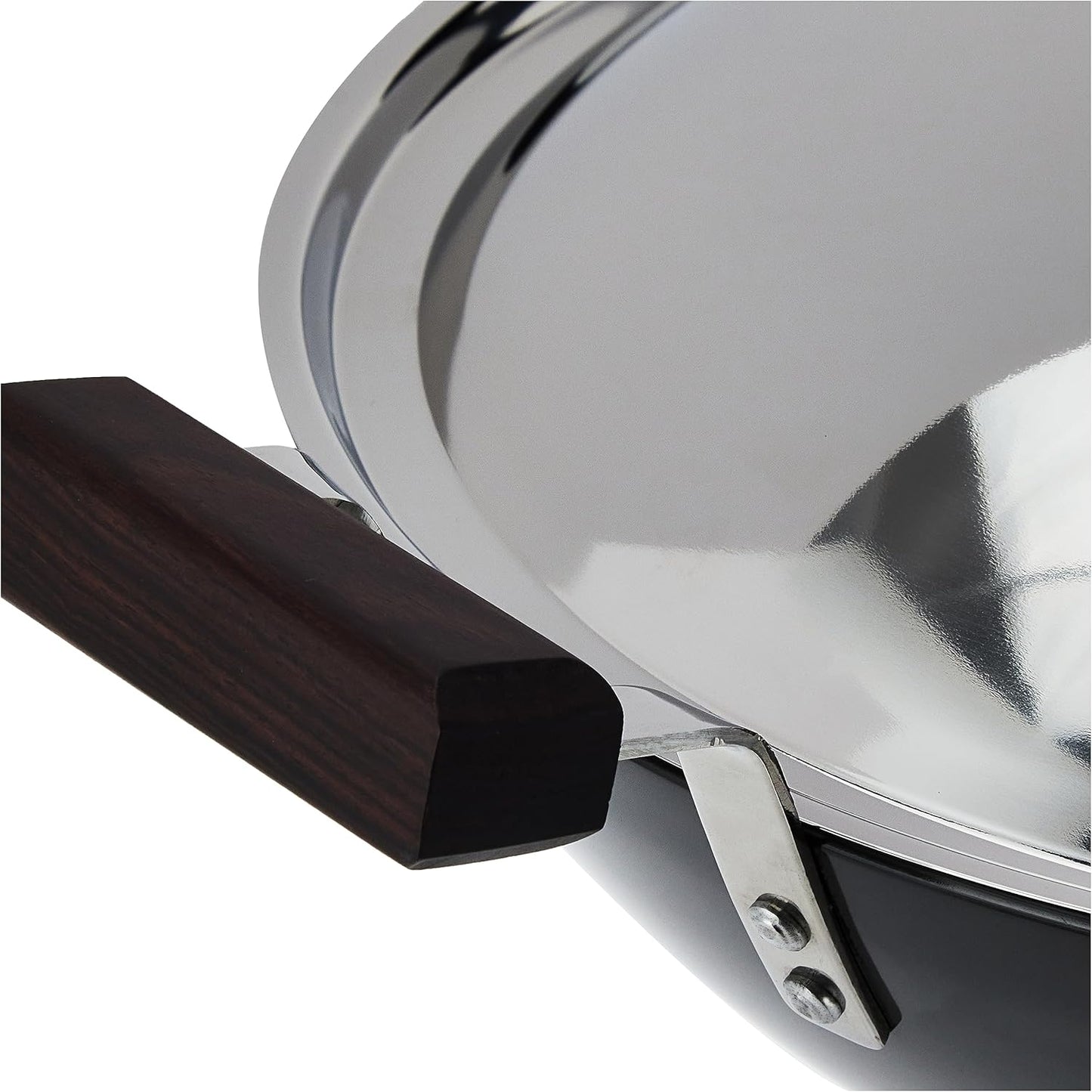 Hawkins Futura 5 Litre Deep Fry Pan, Hard Anodised Kadai with Stainless Steel Lid, Flat Bottom Kadhai, Big Kadai, Black (AD50S)