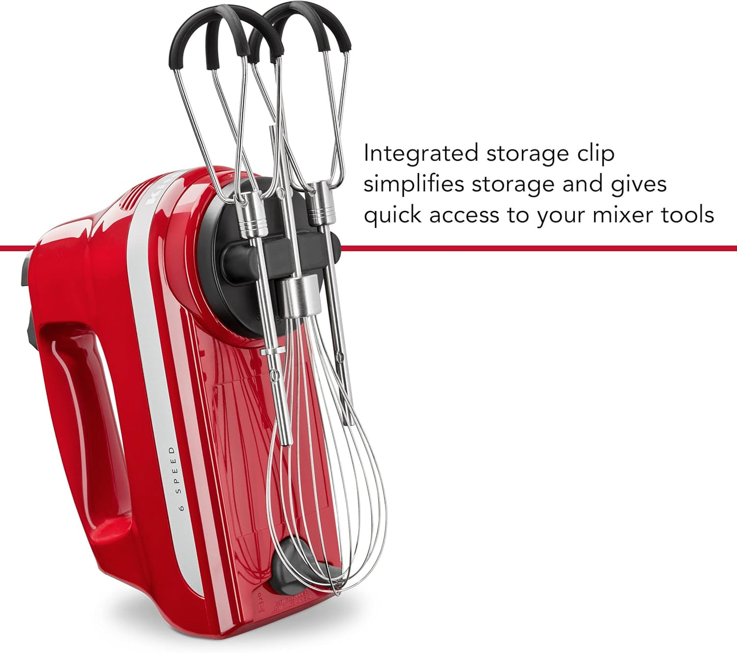 KitchenAid 6 Speed Hand Mixer with Flex Edge Beaters - KHM6118