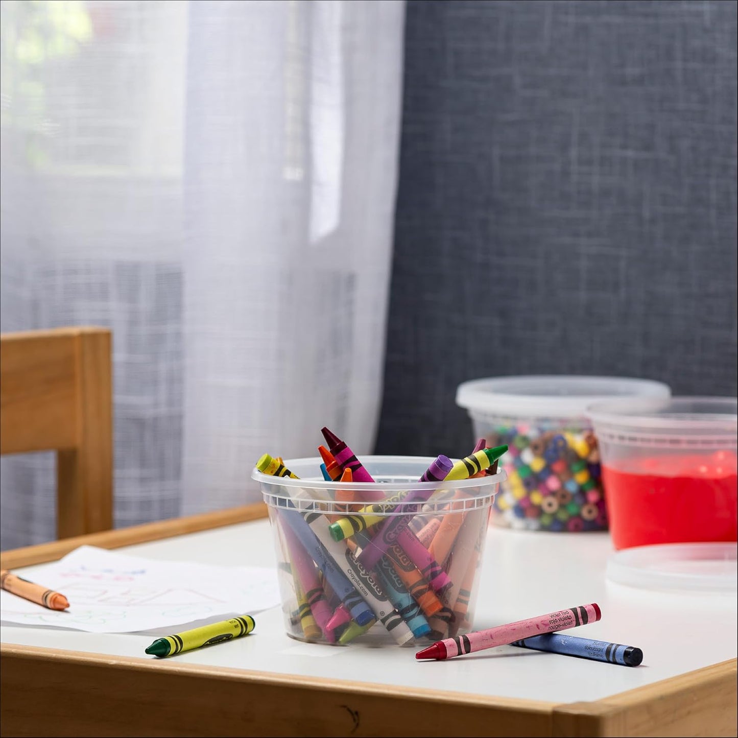 Stack Man [240 Sets - 16 oz.] Clear Plastic Deli Food Storage Containers with Airtight Lids - Soup Containers - Bulk Pack - 240/Case Brand