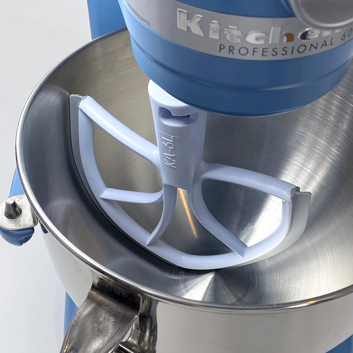 New Metro Design KA-6L Plastic Beater Blade works w/ most KitchenAid 6 Qt Bowl-Lift Stand Mixers, (Grey)