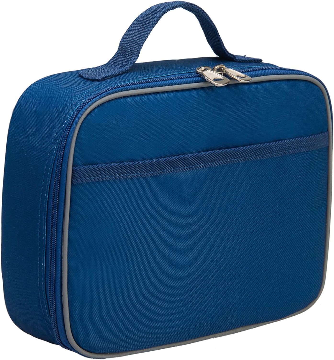 Fenrici Blue Lunch Box for Boys, Girls, Kids Insulated Lunch Bag for School, Soft Sided Compartments, Spacious, BPA Free, Food Safe,10.8in x 8.5in x 2.8in, Navy Blue