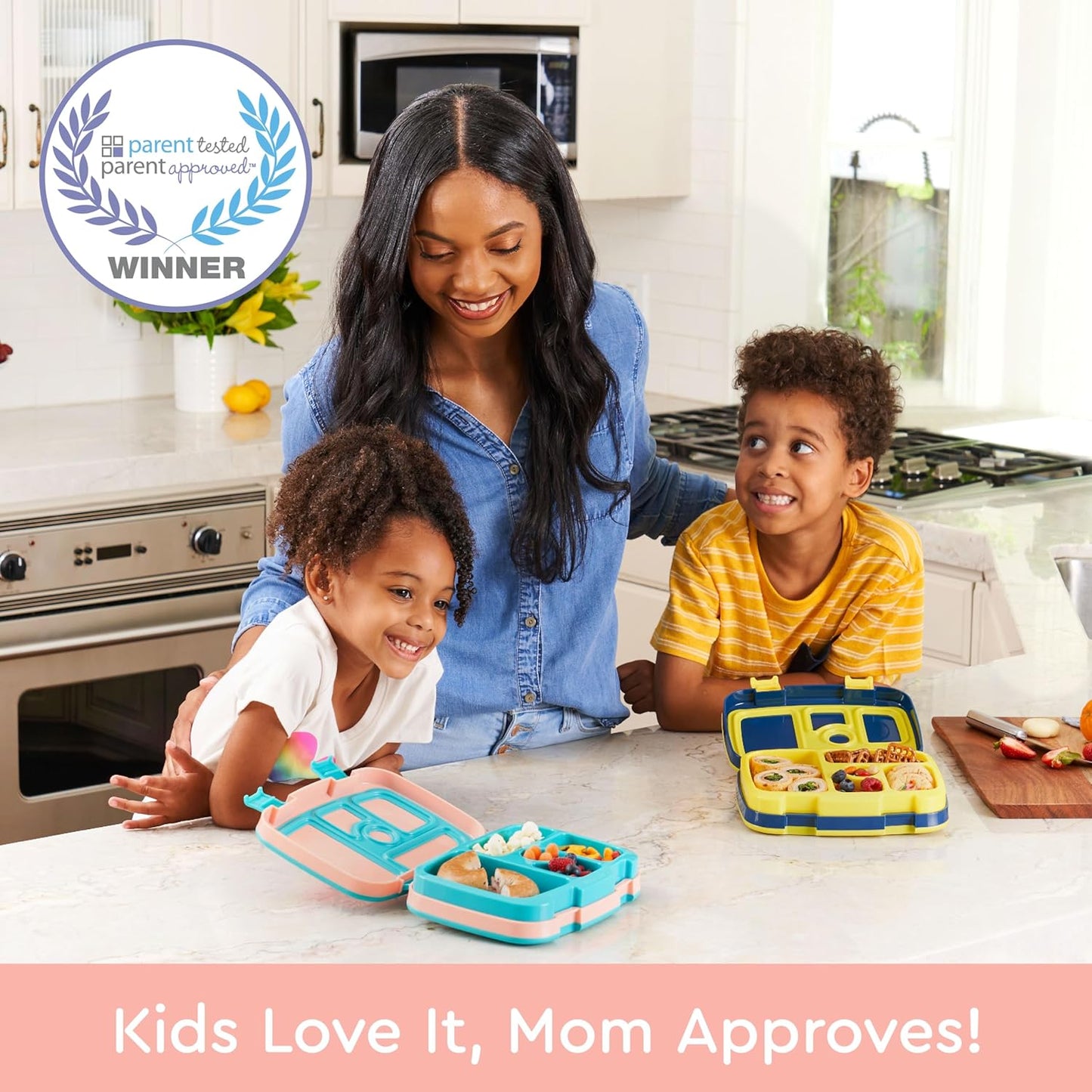 Bentgo Kids Prints Leak-Proof, 5-Compartment Bento-Style Kids Lunch Box - Ideal Portion Sizes for Ages 3-7, Durable, Drop-Proof, Dishwasher Safe, & PFAS & BPA-Free Materials (Llamas)