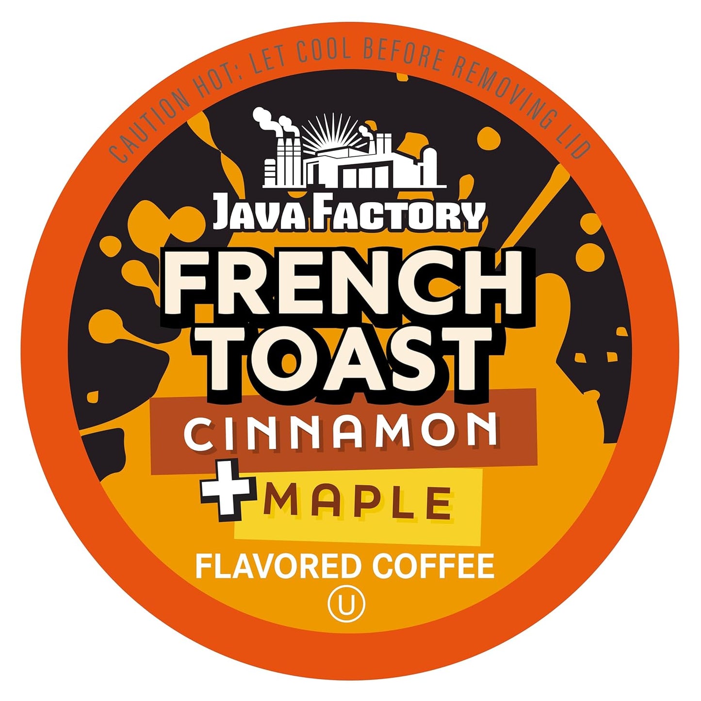 Java Factory Coffee Pods Cinnamon and Maple Flavored Coffee for Keurig K Cup Brewers, French Toast, 40 Count