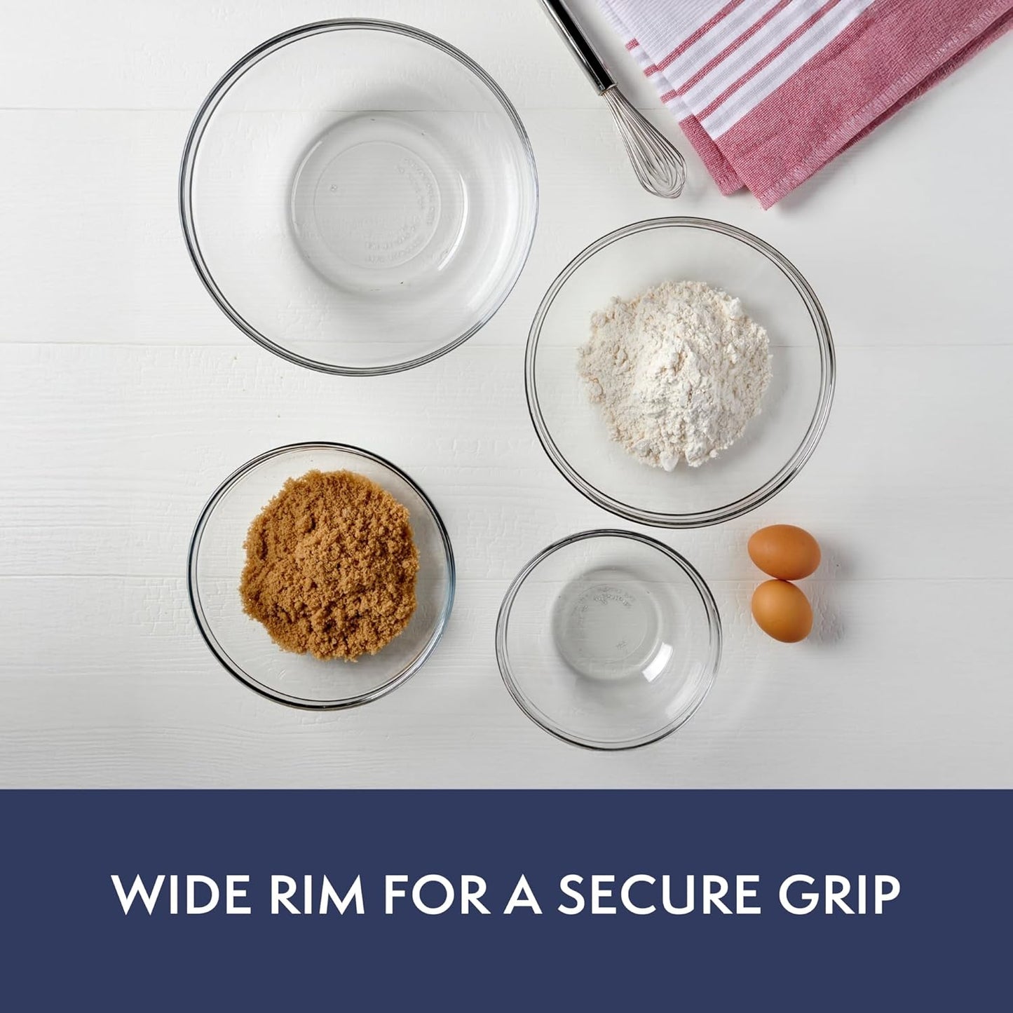 Anchor Hocking Glass Mixing Bowl, 4-Quart