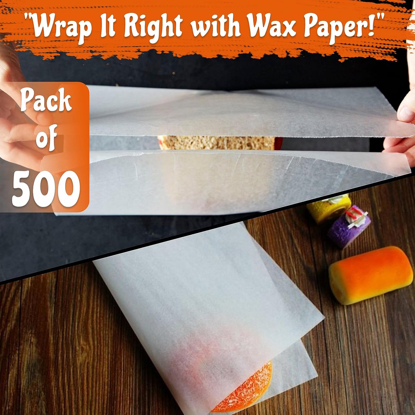 Perfect Stix Gordon choice DeliWaxPaper10-500 Deli Wax Paper, 10" x 10.75", Plain (Pack of 500)