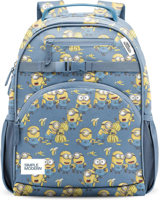 Simple Modern Large Minions Despicable Me Kids Backpack for School Girls and Boys | Elementary Backpack for Teen | Fletcher Collection | Kids - 16" tall | Minions Unite