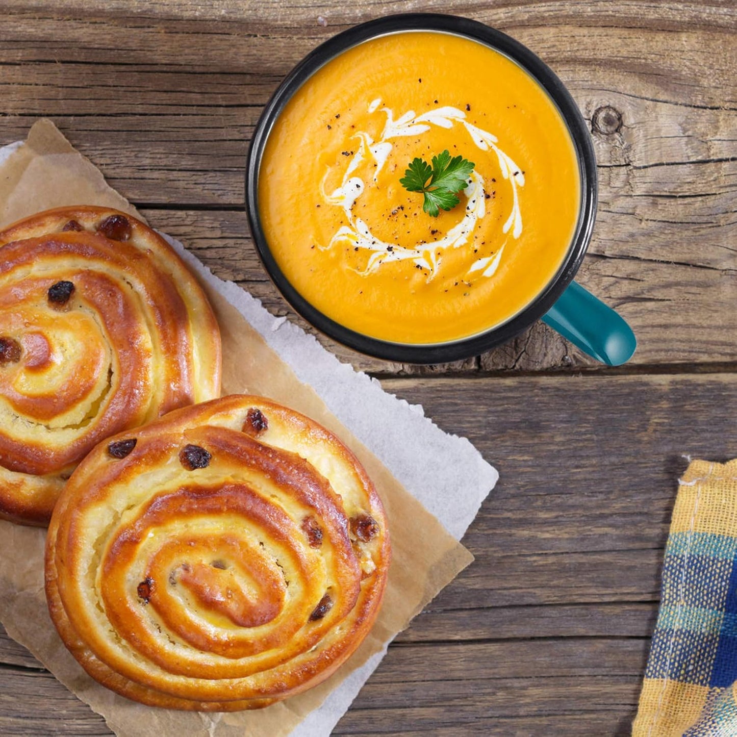 P&P CHEF Enamel Camping Coffee Mug Set of 6, Small Colored Mugs Cups for Family Gathering/Friend Party/Camping/Picnic/Fishing, Lightweight & Portable -12 Ounce, 350ML & Green