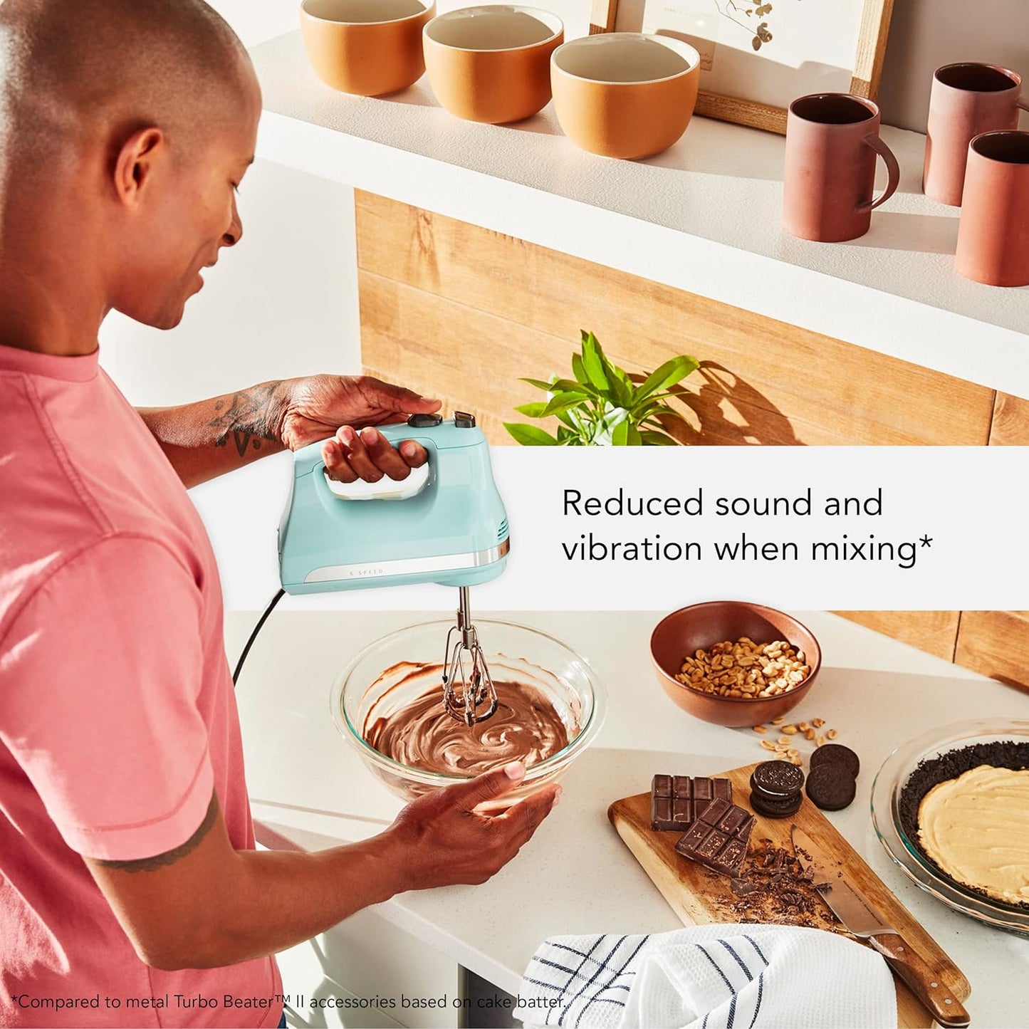 KitchenAid Flex Edge Beater Accessory for Select Hand Mixer, KHMFEB2