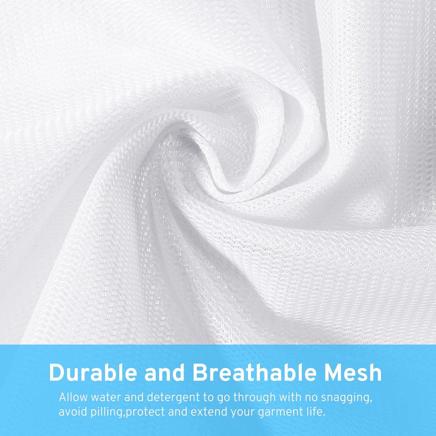 4 Pcs Mesh Laundry Bags Set for Delicates with AUTO-Lock Zipper, Lingerie Bags for Washing Delicates, Laundry Bags Mesh Wash Bags, Delicates Laundry Bag for Jeans,Blouse,Stocking,Bra(Large,20" x 16")