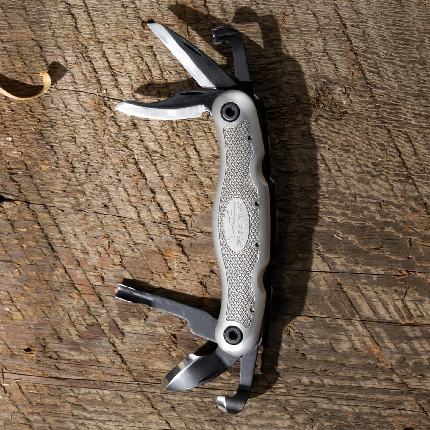 FLEXCUT Right Handed Carvin Jack 2.0, Folding Multi Tool for Woodcarving, Includes 6 Blades, Made in USA, JKN291