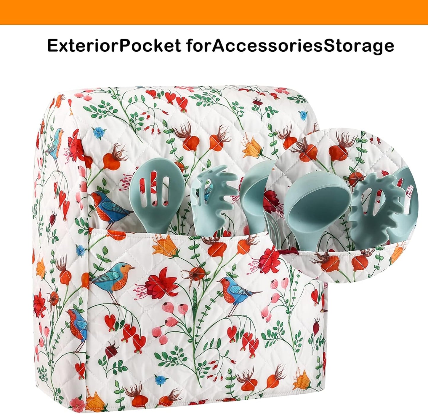 Stand Mixer Cover,Kitchen Mixer Cover Compatible With 5-8 Quart Kitchenaid Hamilton Mixers,Pioneer Woman Kitchen Aid Covers for Stand Mixer,Pioneer Women Kitchen Aid Mixer Assecories