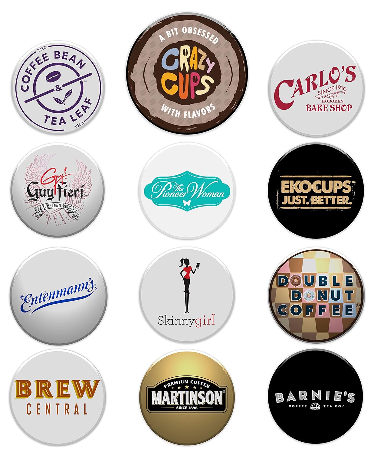 Crazy Cups Decaf Flavoured Coffee Variety Pack,Decaffeinated Flavoured Coffee Pods, Single Serve Hot or Iced Medium Roast Coffee for Keurig K Cups Machines, 40 Count