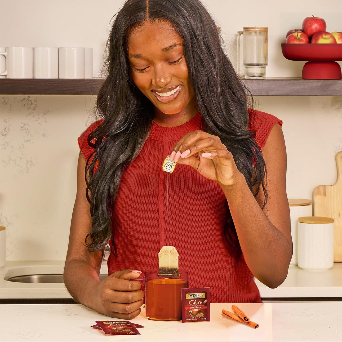 Twinings Chai Tea, Ultra Spice Chai Tea Bags with Cinnamon, Ginger, Cardamon, Clove for a Spicy Chai Tea Latte, 20 Tea Bags