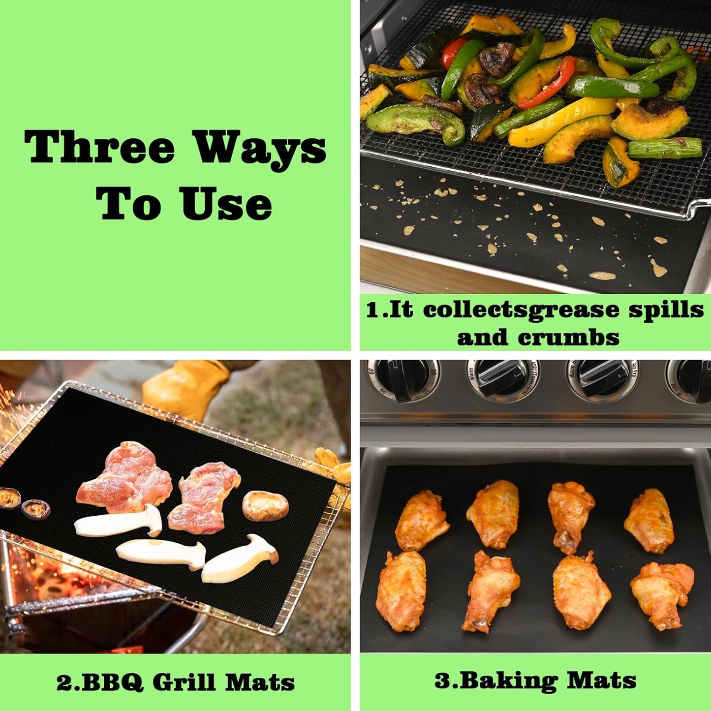 WMKGG 4 PCS Air Fryer Liners for Ninja Flip Up Air Fryer toaster oven,Non-Stick Reusable, Airfryer Accessories 12"x12"