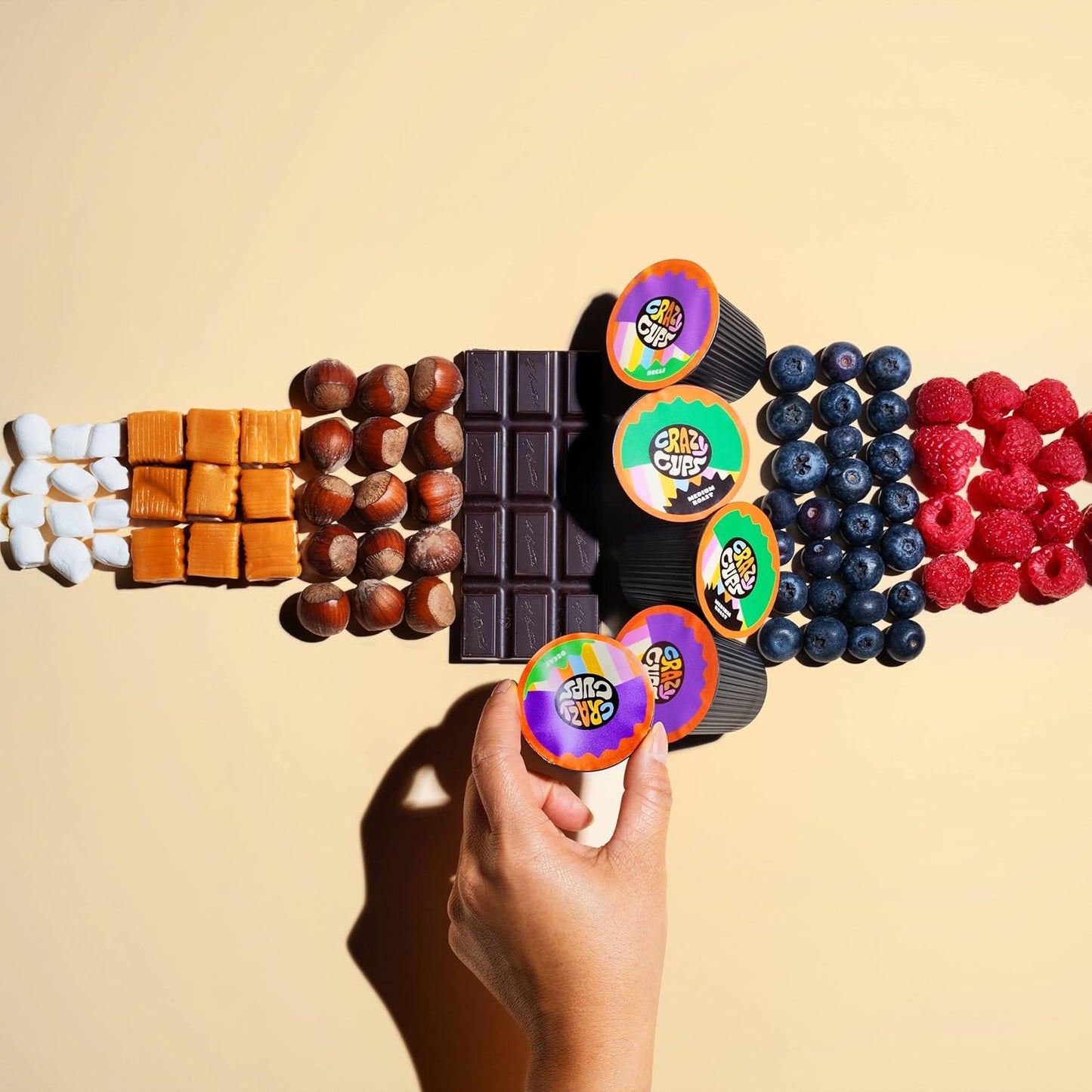 Crazy Cups Flavored Decaf Hot or Iced Coffee, for the Keurig K Cups 2.0 Brewers, Chocolate Coconut Dream, 22 Count