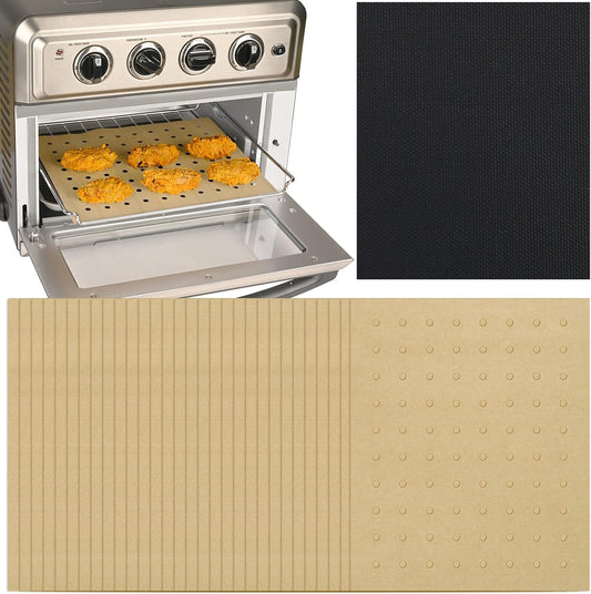 WMKGG 100 PCS Unbleached Air Fryer Parchment Paper Liners, 11 x 9 inch Perforated Rectangular Air Fryer Toaster Oven Disposable Liners for Cuisinart, Ninja Foodi, Breville, Gowise, Black Decker