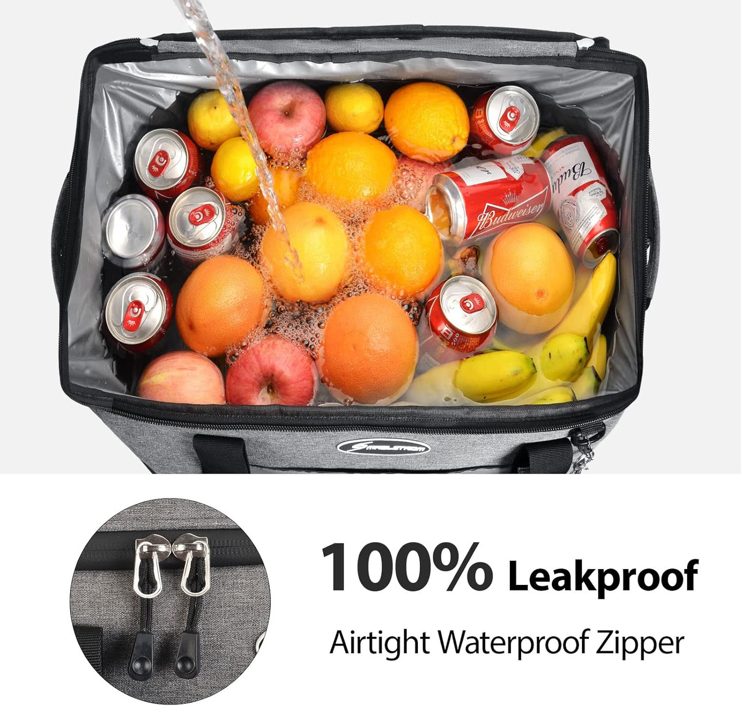 Maelstrom Collapsible Soft Cooler Bag, 24/30/60/75 Cans Beach Cooler, Ice Chest, Leakproof & Portable for Beach, Camping, Road Trips & Grocery Shopping