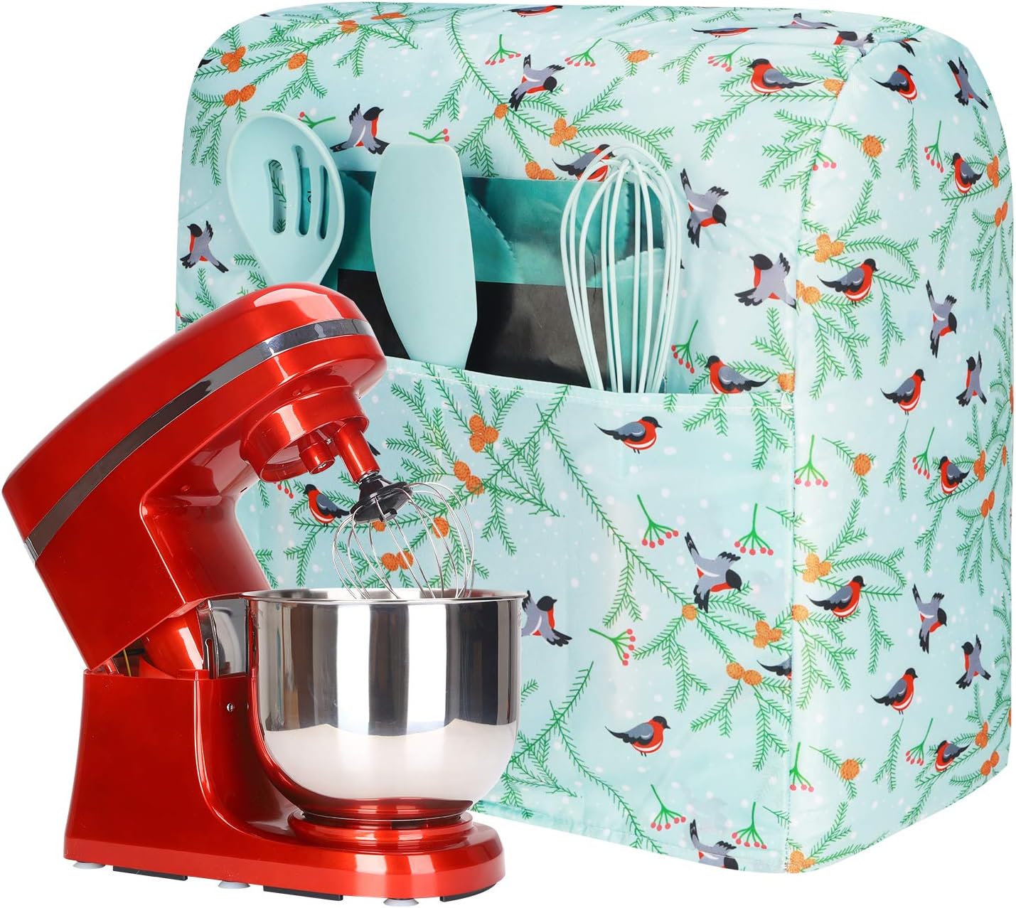 Kitchen Aid Mixer Cover Compatible with 6-8 Quarts Kitchen Aid/Hamilton Stand Mixer/Tilt Head & Bowl Lift Model,Bird Print Mixer Cover Pioneer Woman Kitchen Accessories,Kitchen Aid Mixer Accessories