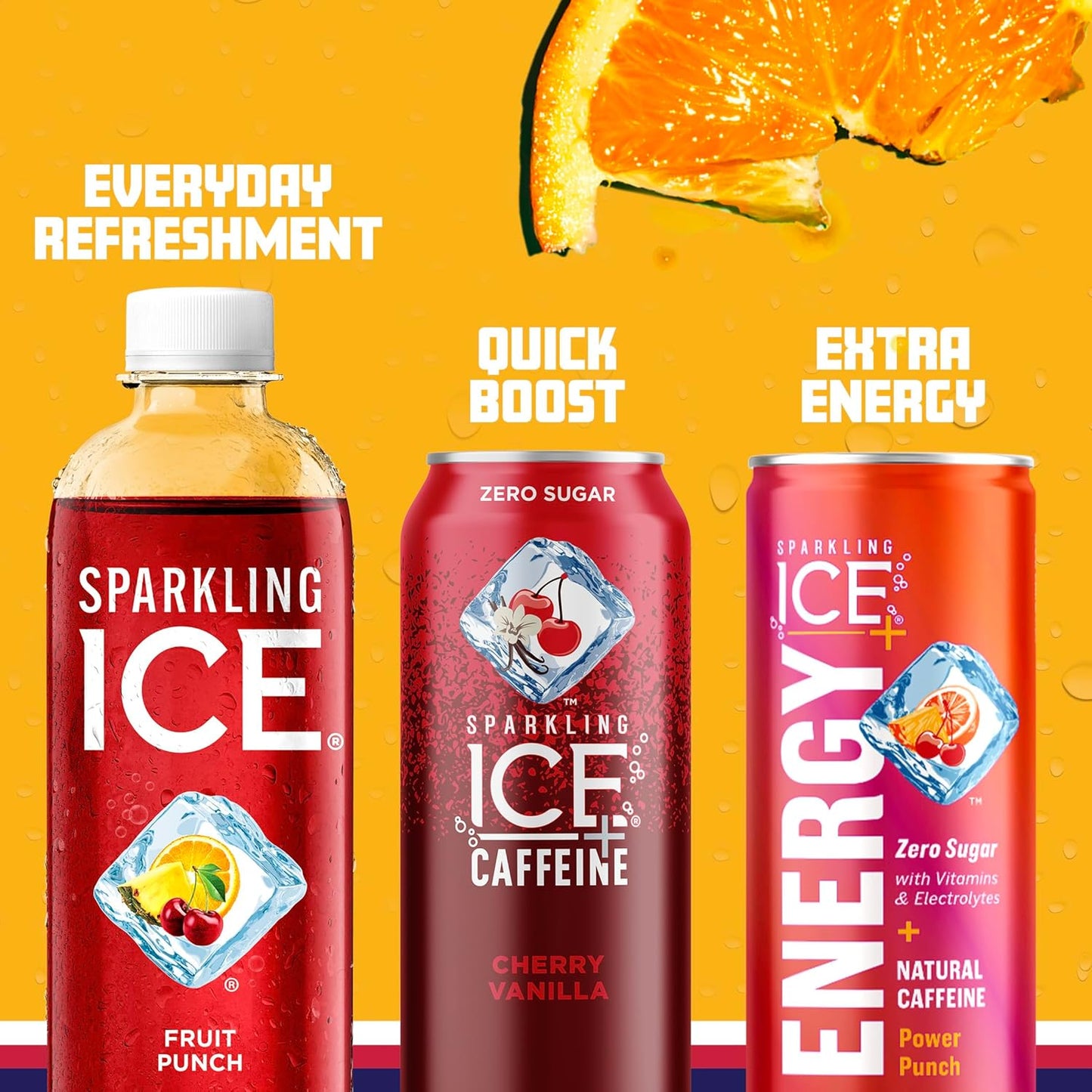 Sparkling Ice, Fruit Punch Sparkling Water, Zero Sugar Flavored Water, with Vitamins and Antioxidants, Low Calorie Beverage, 17 fl oz Bottles (Pack of 12)