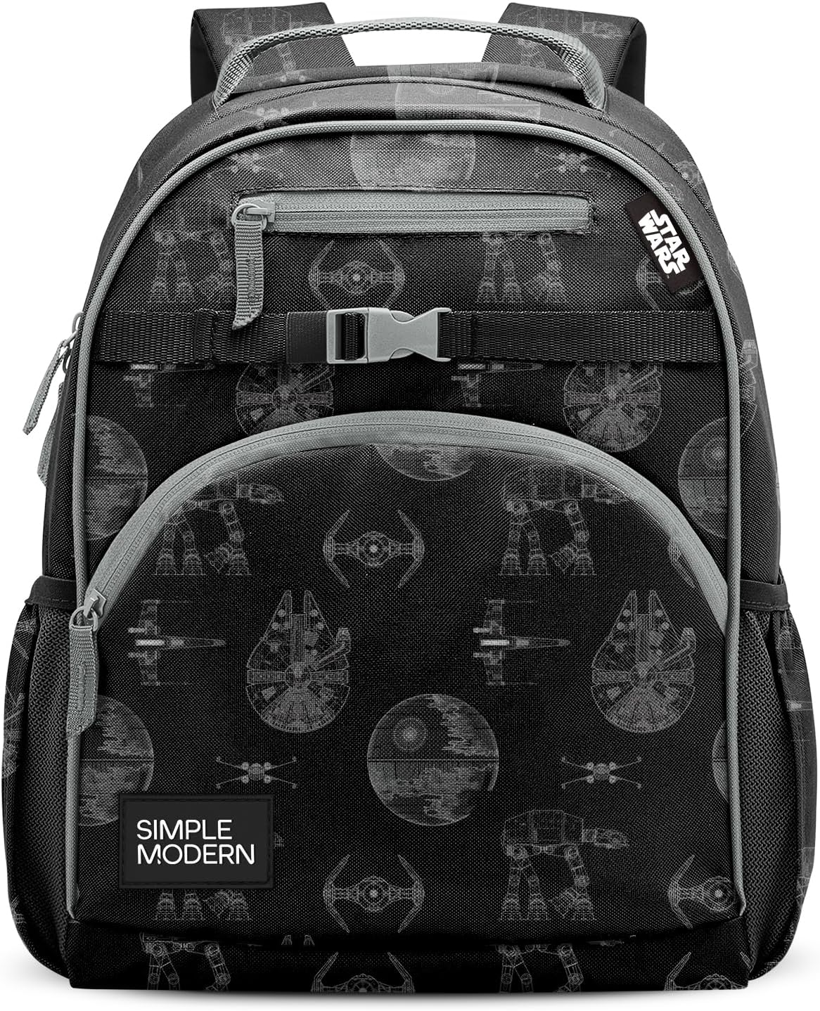 Simple Modern Medium Star Wars Toddler Backpack for School Girls and Boys | Kindergarten Elementary Kids Backpack | Fletcher Collection | Kids - 15" tall | Star Wars Vehicle Schematics