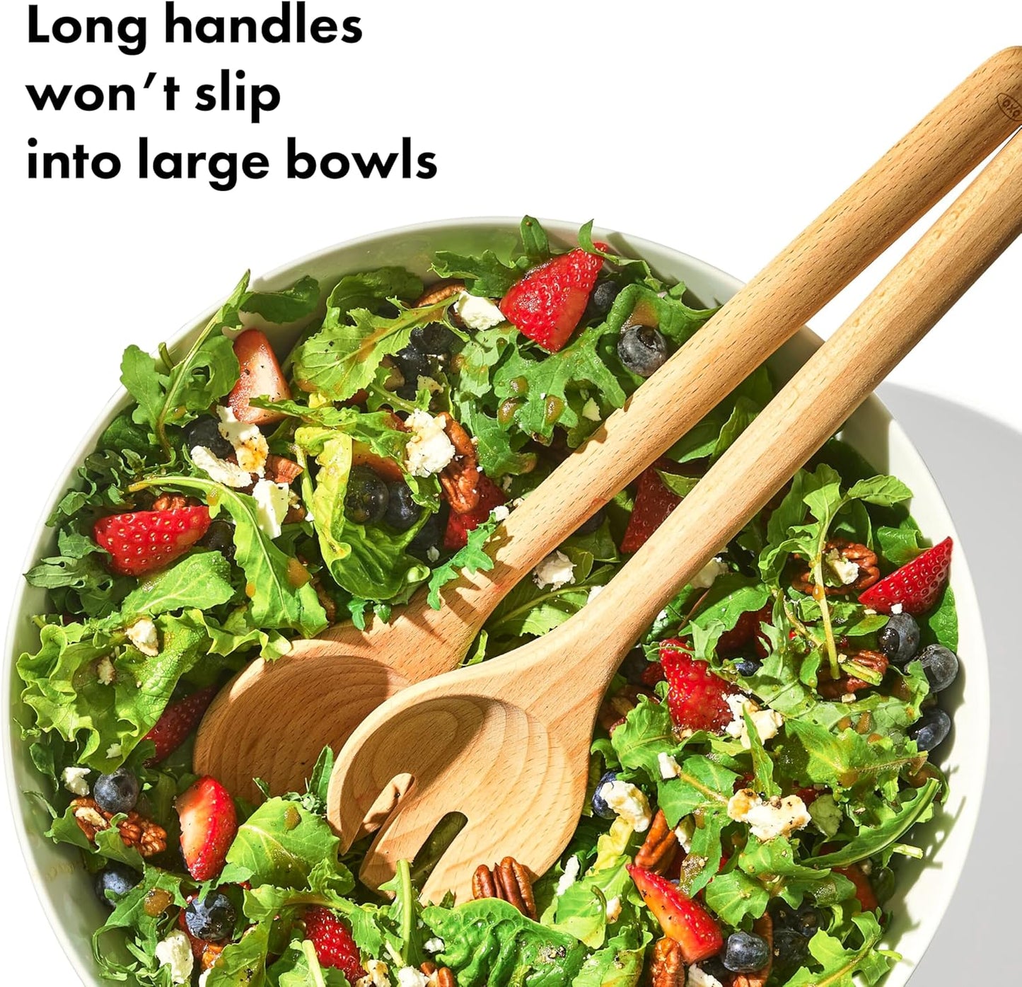 OXO Good Grips Beechwood Salad Servers – 2-Piece Set