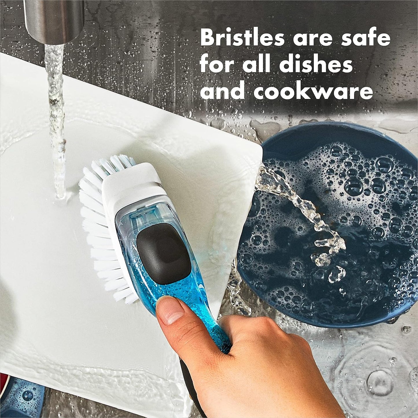 OXO New Good Grips Soap Dispensing Dish Brush Storage Set