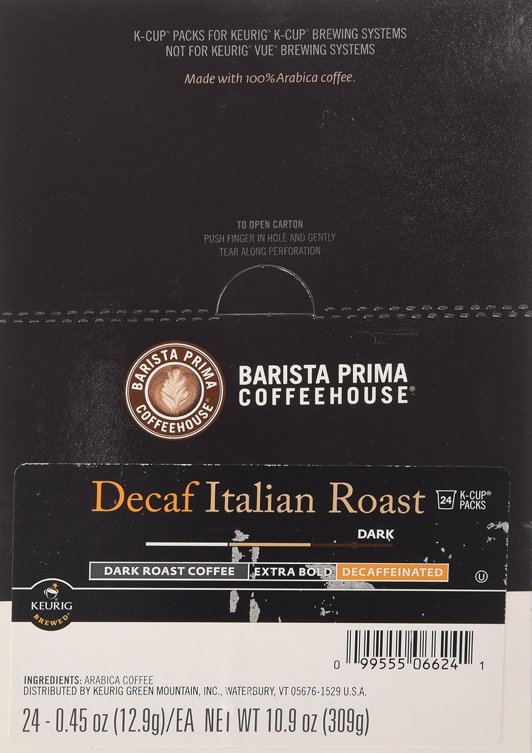 Barista Prima Decaf Italian Roast (2 Boxes of 24 K-Cups)