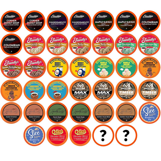 Two Rivers Coffee Mega Coffee Lovers Pods, Compatible with K Cup Brewers Including 2.0 Pods, Mega Coffee, 40 Count,TRC MS40