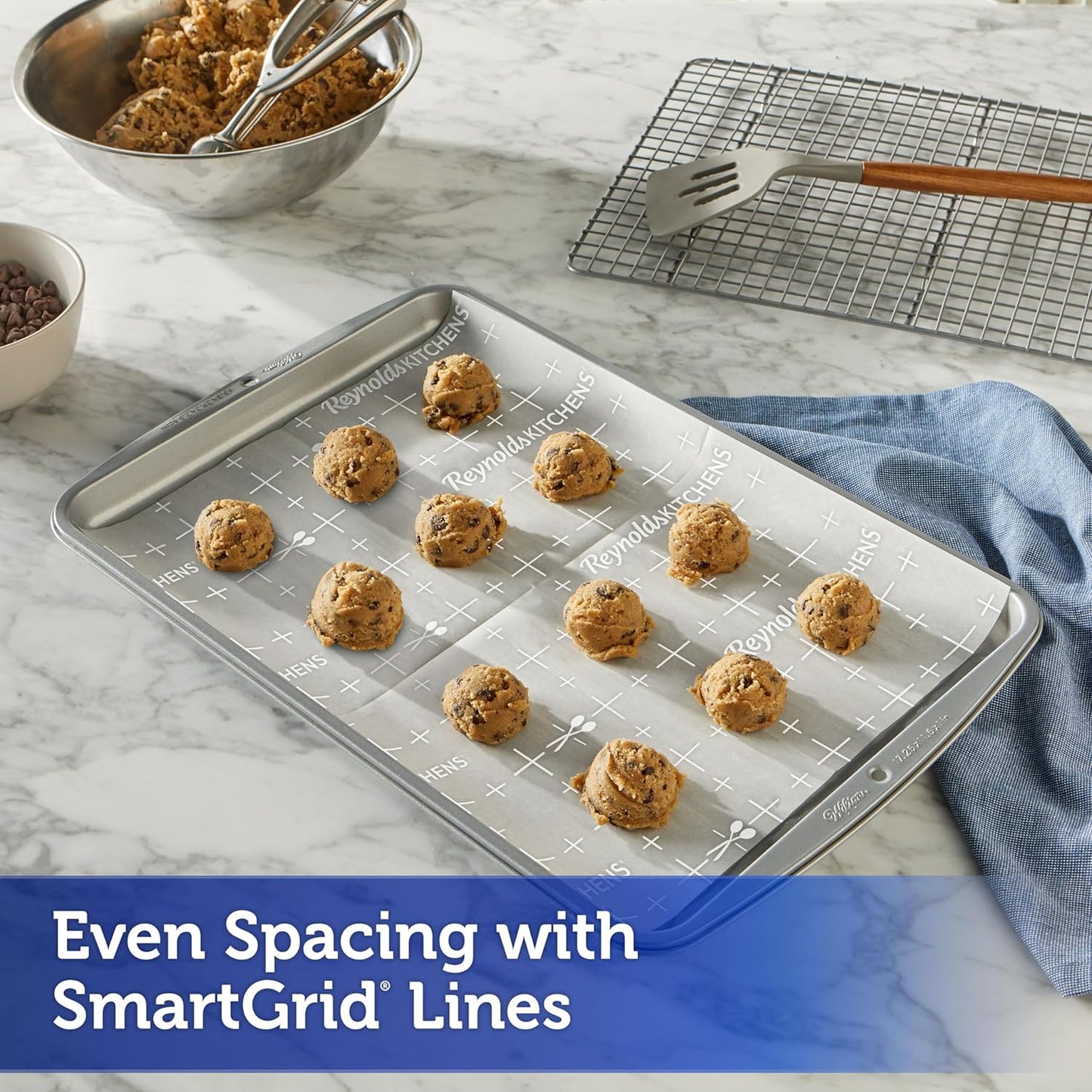 Reynolds Kitchens Cookie Baking Sheets, Pre-Cut Parchment Paper,25 Count, 100 Total Sheets (Pack of 24)