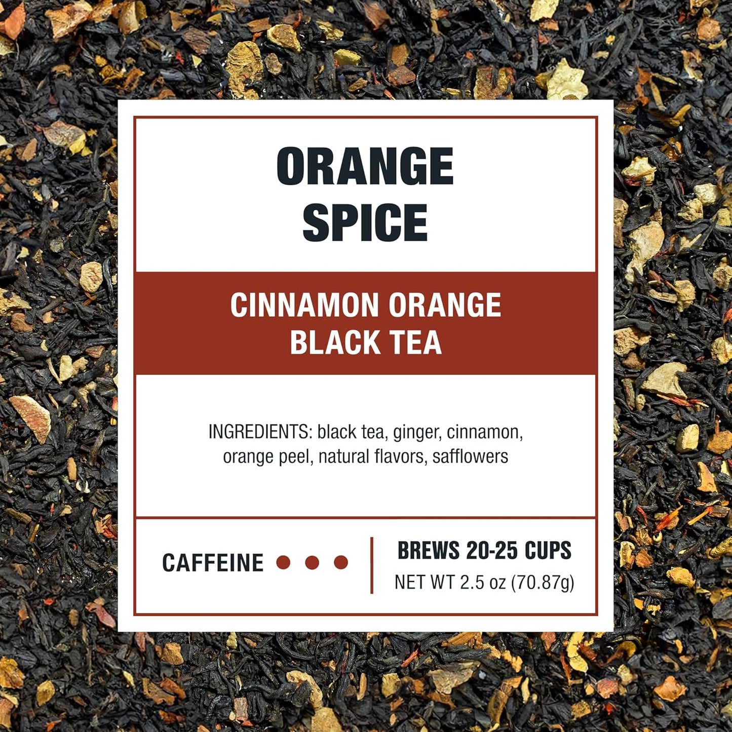 Tiesta Tea - Orange Spice Tea, Loose Leaf, Cinnamon Orange Black Tea, Premium High Caffeine Tea Blend, Make Hot or Iced & Up to 25 Cups, 2.5 oz Resealable Pouch