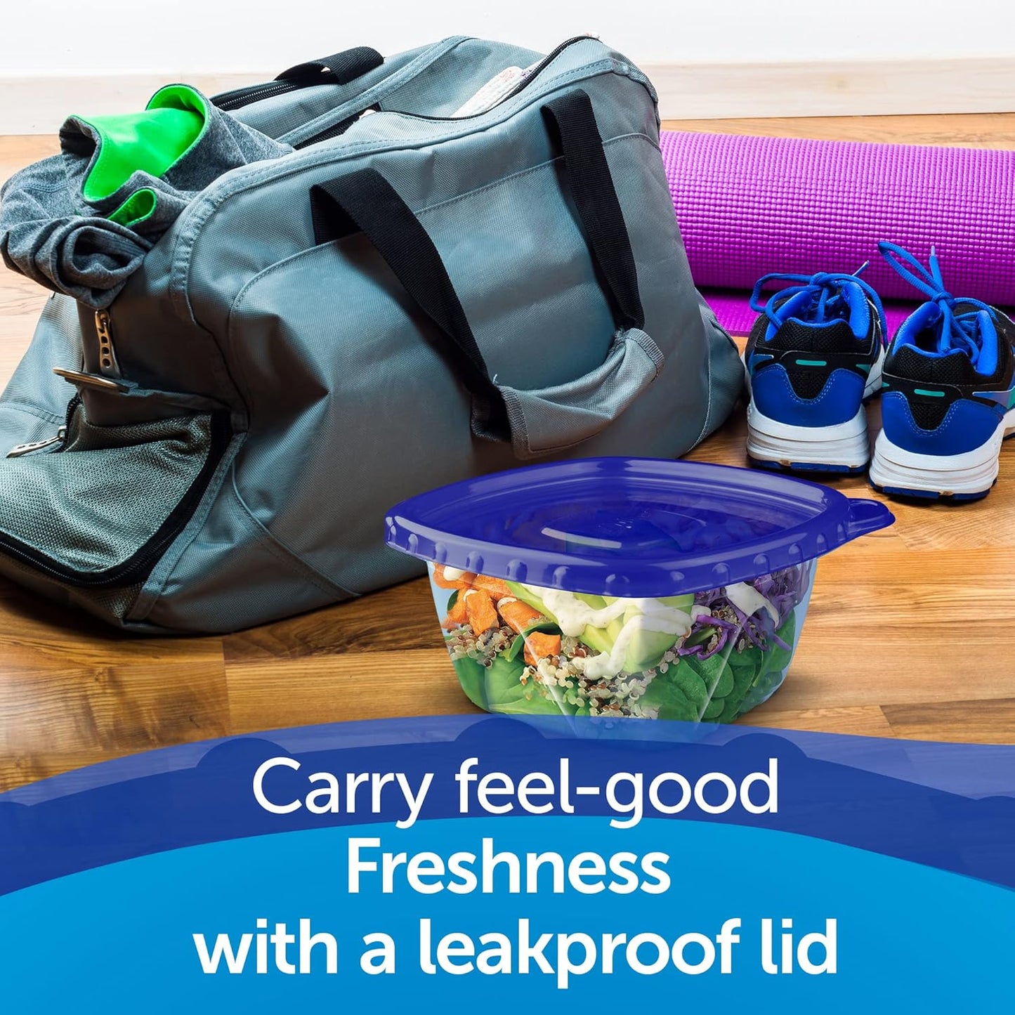 Ziploc Food Storage Meal Prep Containers Reusable for Kitchen Organization, Smart Snap Technology, Dishwasher Safe, Deep Rectangle, 16 Count