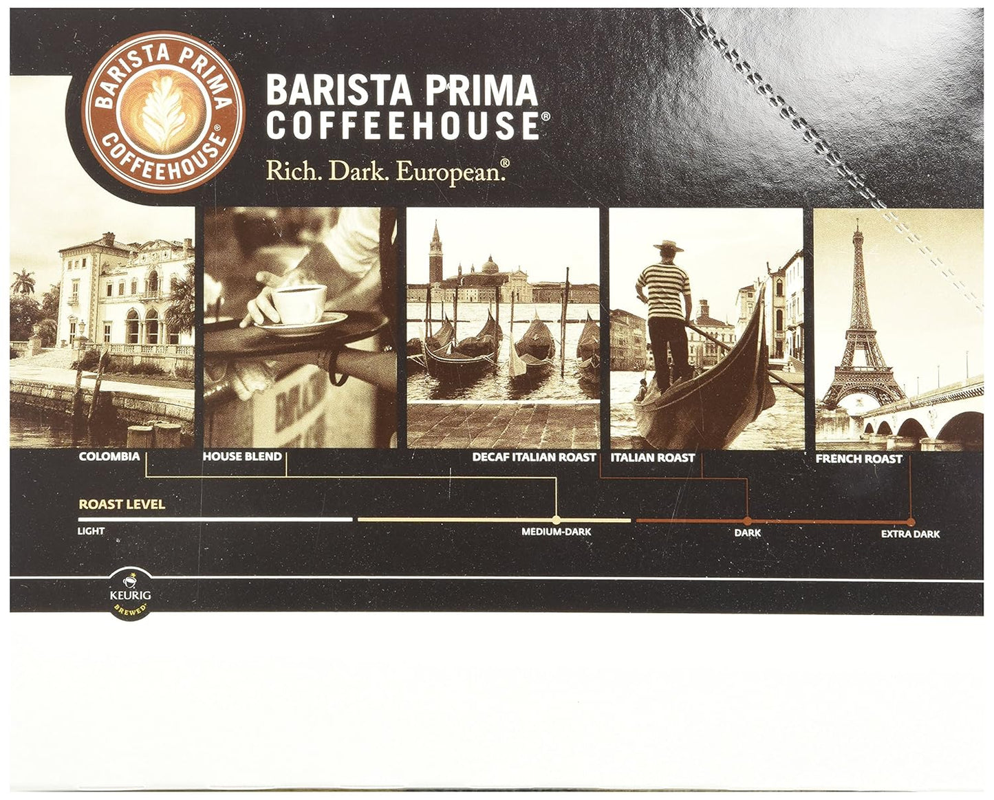 Barista Prima Decaf Coffee, Italian Roast, Rich. Dark. European., 24- Count K-Cup